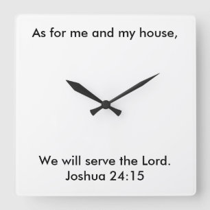 Joshua 24:15 Clock