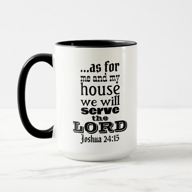 Joshua 24:15 Father's Day Mug (Left)