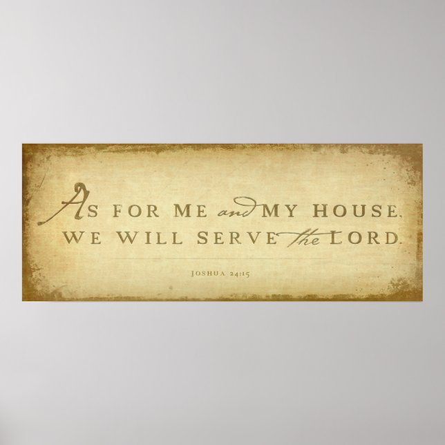 Joshua 24:15 poster (Front)