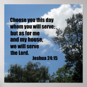 Joshua 24:15 poster