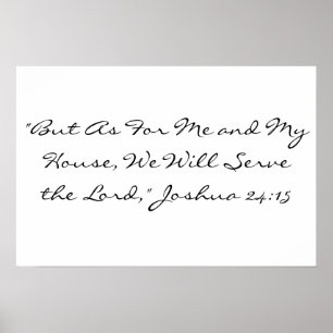 Joshua 24:15 poster
