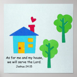Joshua 24:15 poster