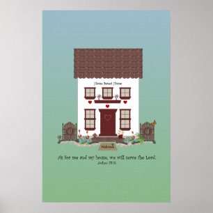 Joshua 24:15  ~ Serve the Lord Poster