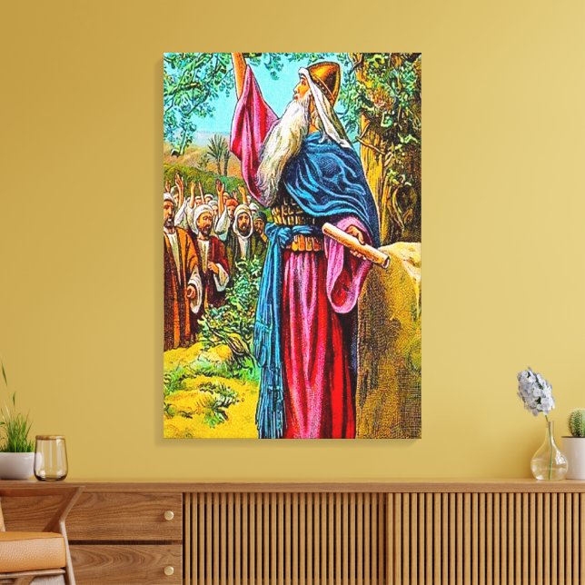 Joshua 24:16-28 Israel Promises to Serve GodCanvas Canvas Print (Insitu(LivingRoom))