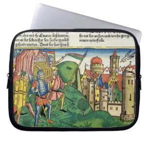 Joshua 6 4-21 The Fall of Jericho, from the 'Nurem Laptop Sleeve