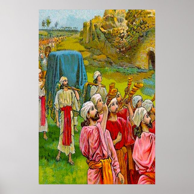 Joshua 6 The Wall of Jericho Falls Flat poster (Front)