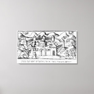 Joshua at the Walls of Jericho Canvas Print