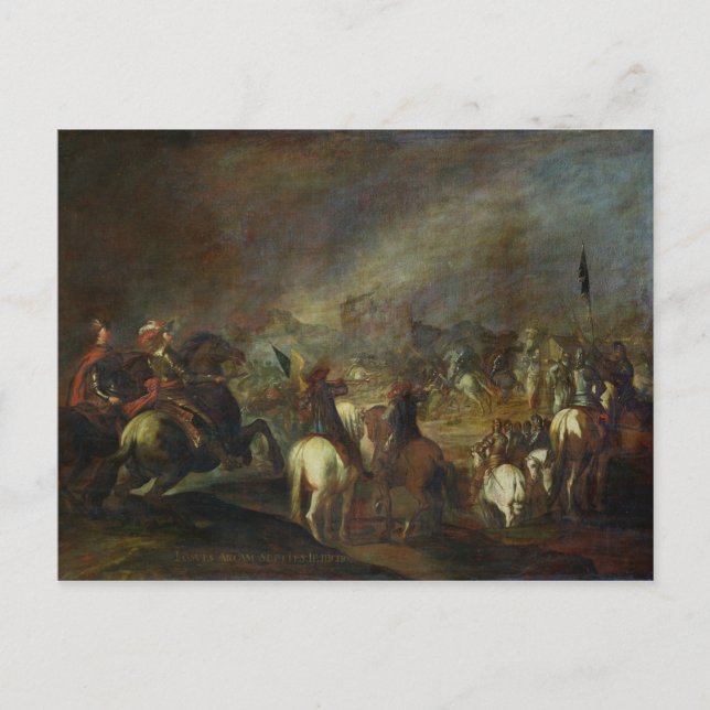 Joshua at the walls of Jericho Postcard (Front)