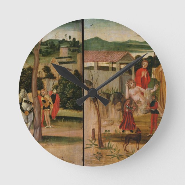 Joshua at the Walls of Jericho Round Clock (Front)