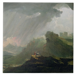 Joshua Commanding the Sun to Stand Still Upon Gibe Tile