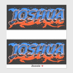 Joshua First Name Graffiti Sticker