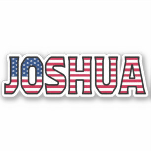 Joshua Nom Prénom USA Sticker Stickerset