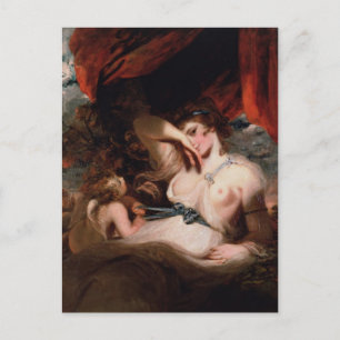 Joshua Reynolds- Cupid Unfastening Girdle of Venus Postcard