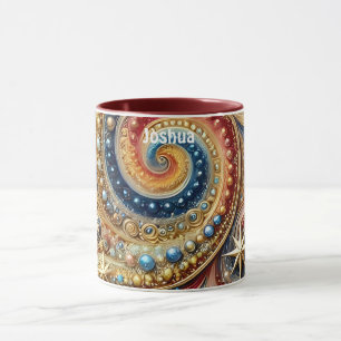 JOSHUA ~ Swirls Stars ~ Mug