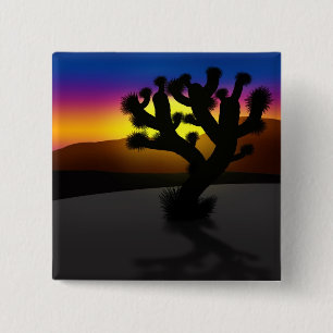 Joshua Tree 2 Inch Square Button