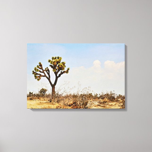 Joshua Tree Cactus Desert Art Print (Front)