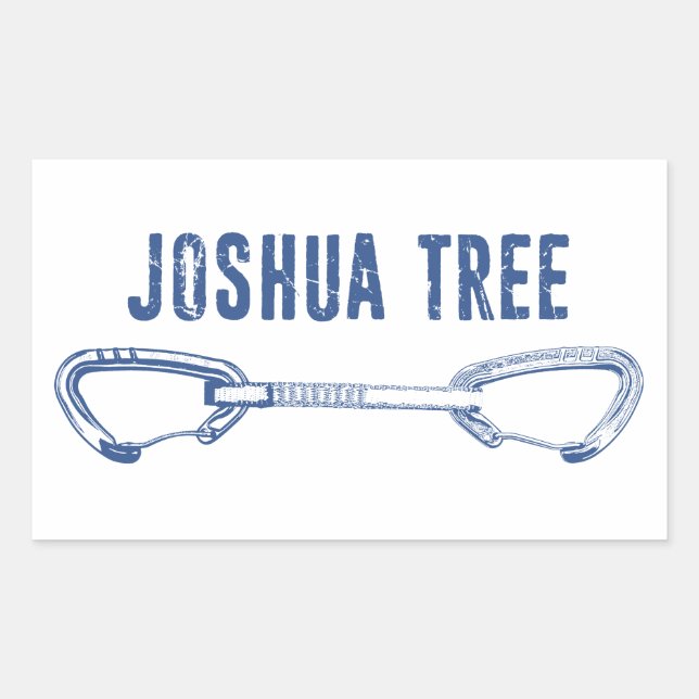 Joshua Tree California Climbing Quickdraw Sticker (Front)