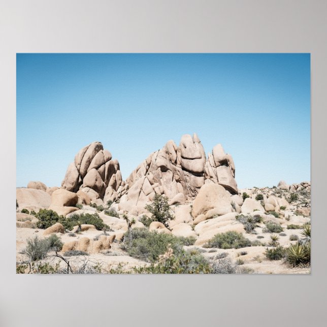 Joshua Tree California Desert Rock Formation Poster (Front)