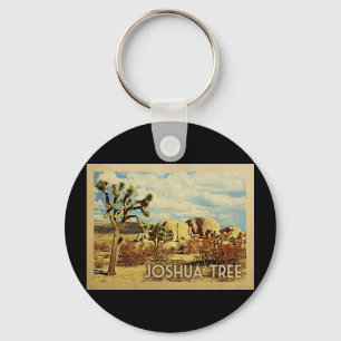 Joshua Tree California Vintage Travel Keychain