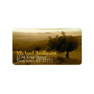Joshua Tree National Park Address label