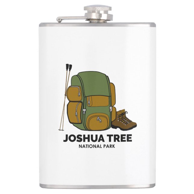 Joshua Tree National Park Backpack Hip Flask (Front)