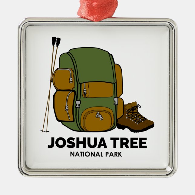 Joshua Tree National Park Backpack Metal Ornament (Front)