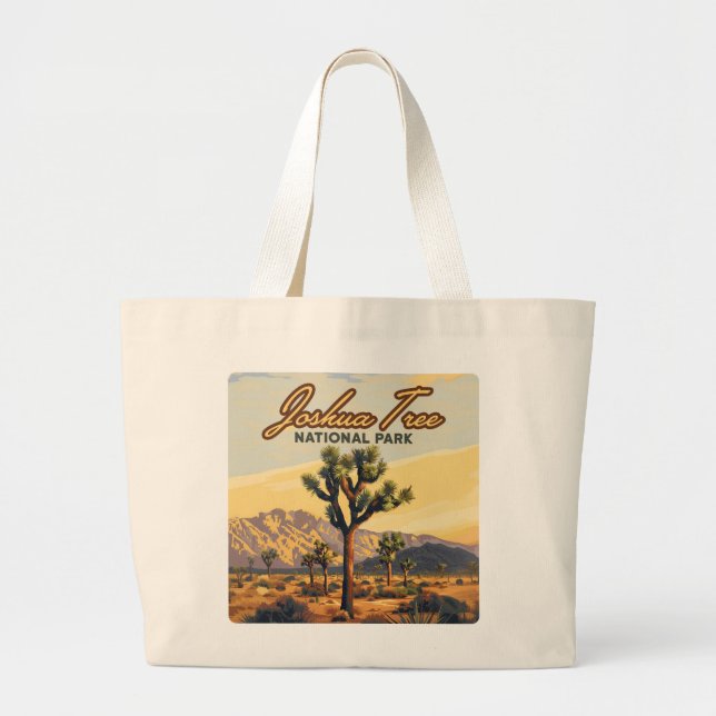 Joshua Tree National Park California Desert  Large Tote Bag (Front)