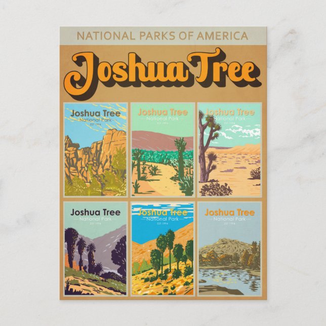 Joshua Tree National Park California Landmark Postcard (Front)
