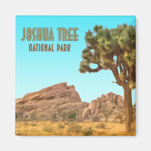 Joshua Tree National Park California Vintage Magnet