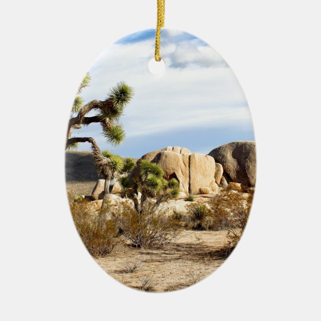 Joshua Tree National Park Ceramic Ornament (Front)