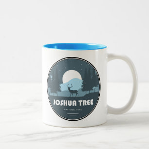 Joshua Tree National Park Deer Two-Tone Coffee Mug
