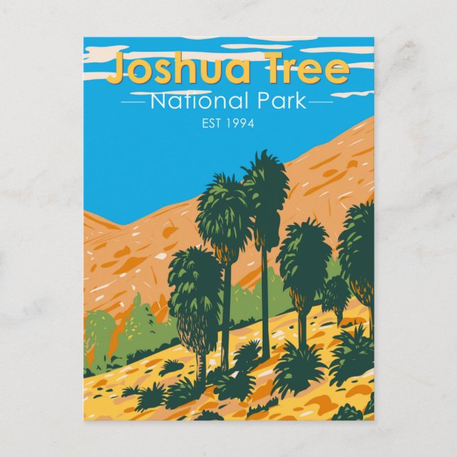 Joshua Tree National Park Fortynine Palms Oasis Postcard (Front)