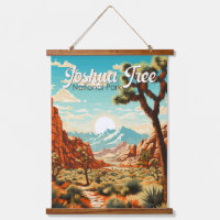 Joshua Tree National Park Illustration Retro