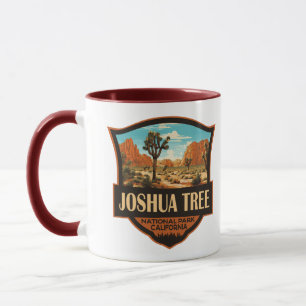 Joshua Tree National Park Illustration Retro Mug