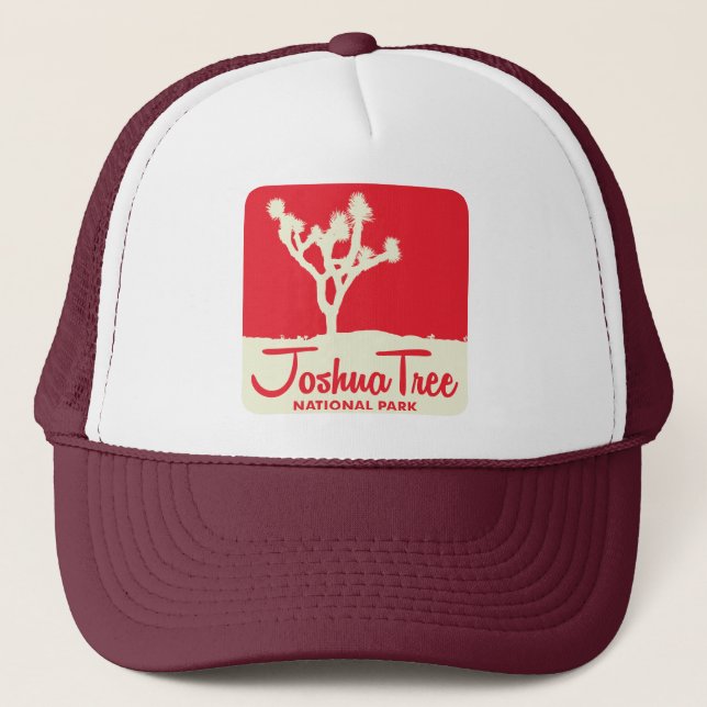 Joshua Tree National Park - Red Trucker Hat (Front)