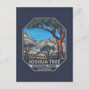Joshua Tree National Park Retro Emblem Postcard