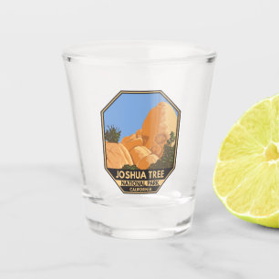 Joshua Tree National Park Skull Rock California   Shot Glass