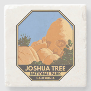 Joshua Tree National Park Skull Rock California   Stone Coaster