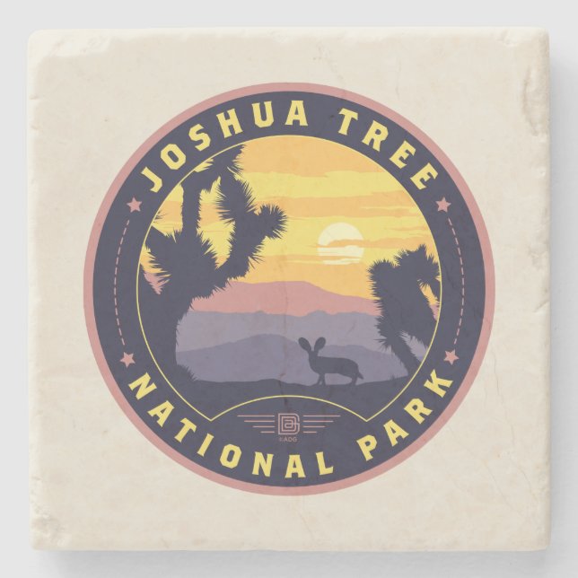 Joshua Tree National Park Stone Coaster (Front)