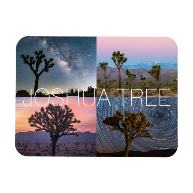 Joshua Tree National Park Sunset Night Landscape Magnet (Horizontal)