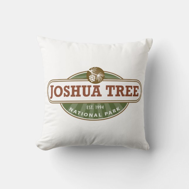 Joshua Tree National Park Throw Pillow (Front)