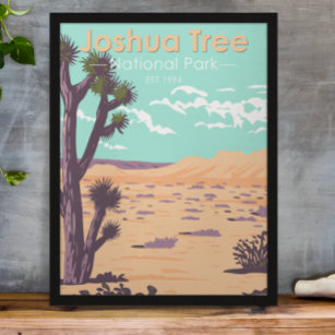 Joshua Tree National Park Tule Springs Vintage Poster