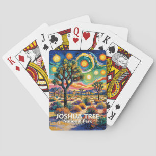 Joshua Tree National Park Van Gogh Colorful Desert Playing Cards