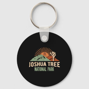 Joshua Tree National Park Vintage Hiking Camping O Keychain