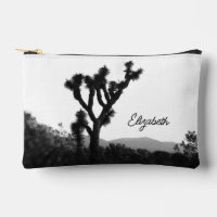 Joshua Tree Personalized Black & White Makeup Bag
