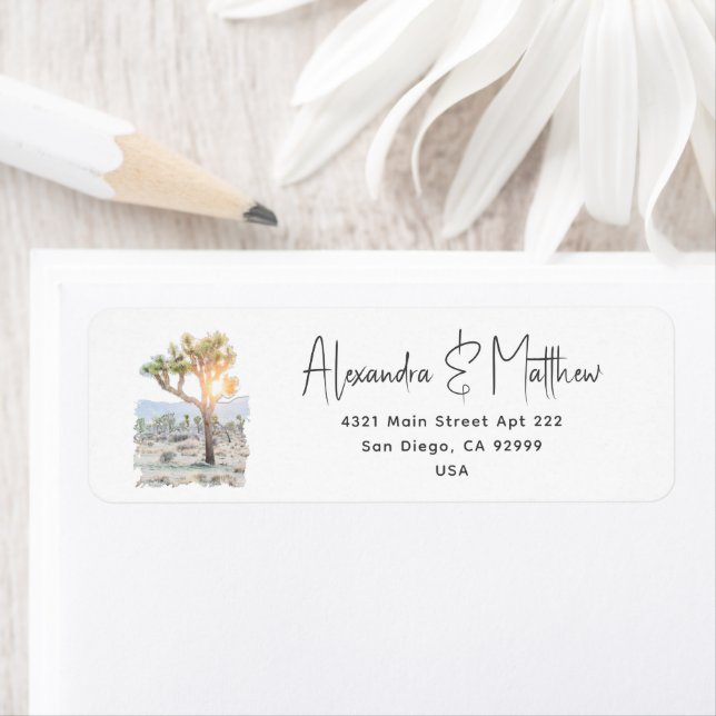 Joshua Tree Rustique moderne typographie Boho Mari (En situation)