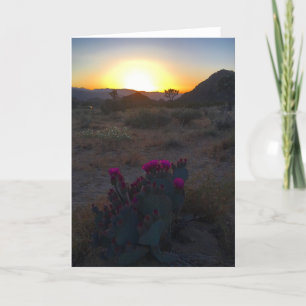 joshua tree sunset #2 greeting card