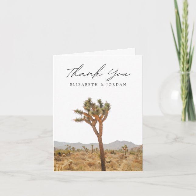 Joshua Tree Vertical Blank Thank You Card (Front)