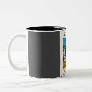 Joshua Tree Vintage Watercolour Travel  Two-Tone Coffee Mug