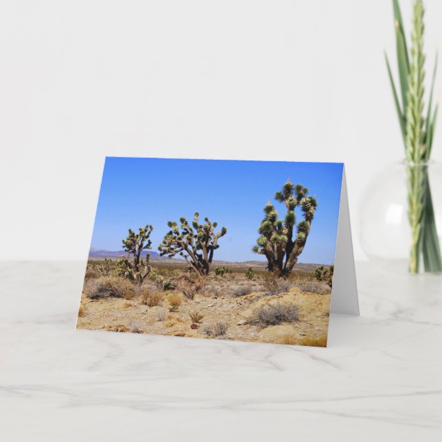 Joshua Trees, Désert de Mojave, Carte de voeux (Devant)